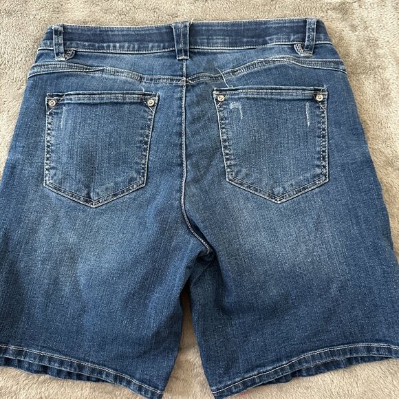 Wit & Wisdom Bermuda Shorts Jorts Denim Women's size 8 Medium Wash Stretch - Picture 4 of 7